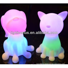 Battery operated LED color changing night light to be kids friend